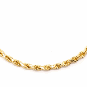 3MM Rope 14k Solid Gold Chain