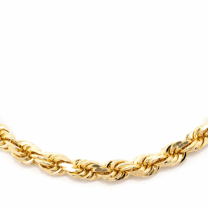 4.5MM Rope 14k Solid Gold Chain