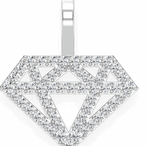 Star Of David Diamond Pendant 14k Solid Gold 0.25ctw