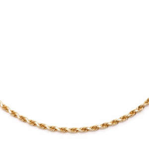 1.5MM Rope 14k Solid Gold Chain