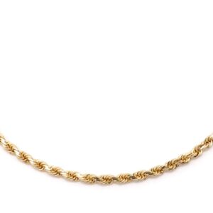 2MM Rope 14k Solid Gold Chain