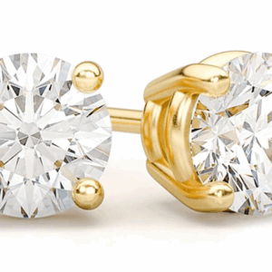 0.25ctw Solitaire Stud Diamond Earrings 14k Solid Gold
