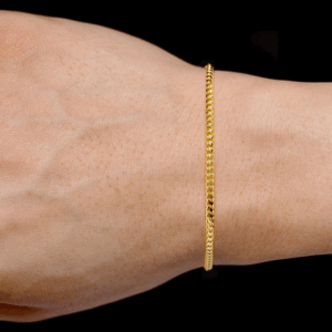 2MM Franco - 14k Solid Gold Bracelet