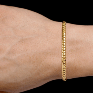 4MM Miami Cuban Bracelet 14k Solid Gold