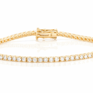 4pt Prong Set Diamond Tennis Bracelet 14k Solid Gold 3.75ctw