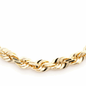 6MM Rope 14k Solid Gold Chain
