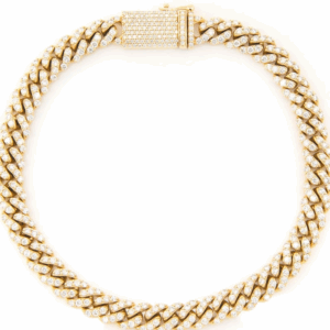 4MM Miami Cuban Diamond Bracelet 14k Solid Gold 1.50ctw