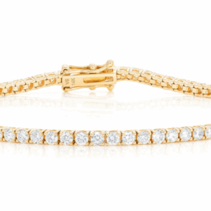 6pt Prong Set Diamond Tennis Bracelet 14k Solid Gold 4.60ctw