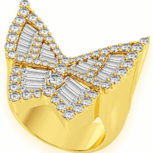 Butterfly Baguette Ring