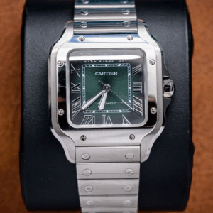 Cartier Santos Green Dial Midsize SS (2024) Unworn - WC