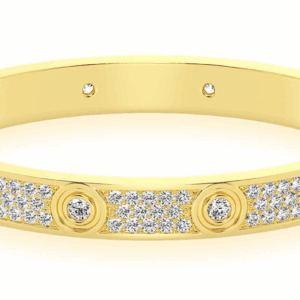 Full Diamond Eternity Diamond Bangle 14k Solid Gold 6.05ctw