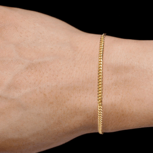2.5MM Miami Cuban Bracelet 14k Solid Gold