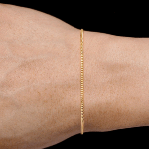 1.5MM Miami Cuban - 14k Solid Gold Bracelet