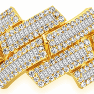 Raised Baguette Miami Cuban Ring